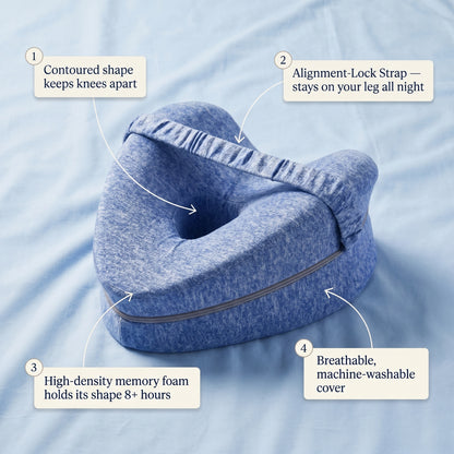 CozyNight®  Stay-Put Knee Support Pillow
