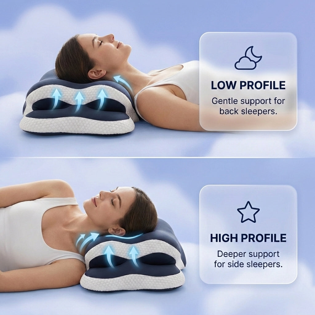 Low profile and high profile sides of the Cozy Ultra Contour