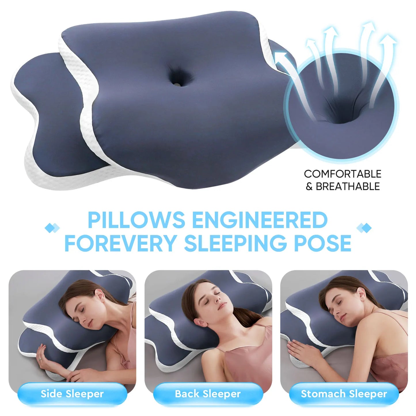 Cozy Ultra Contour Relief Pillow – Orthopedic At-Home Care