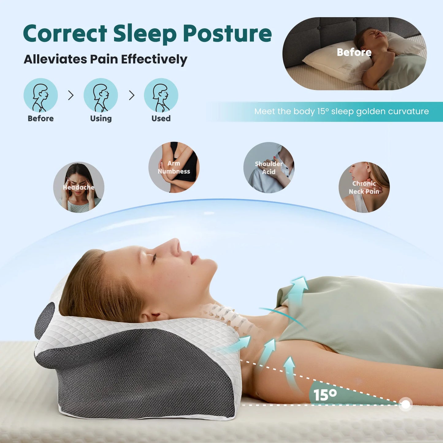 CozyNight Countur Relief Pillow