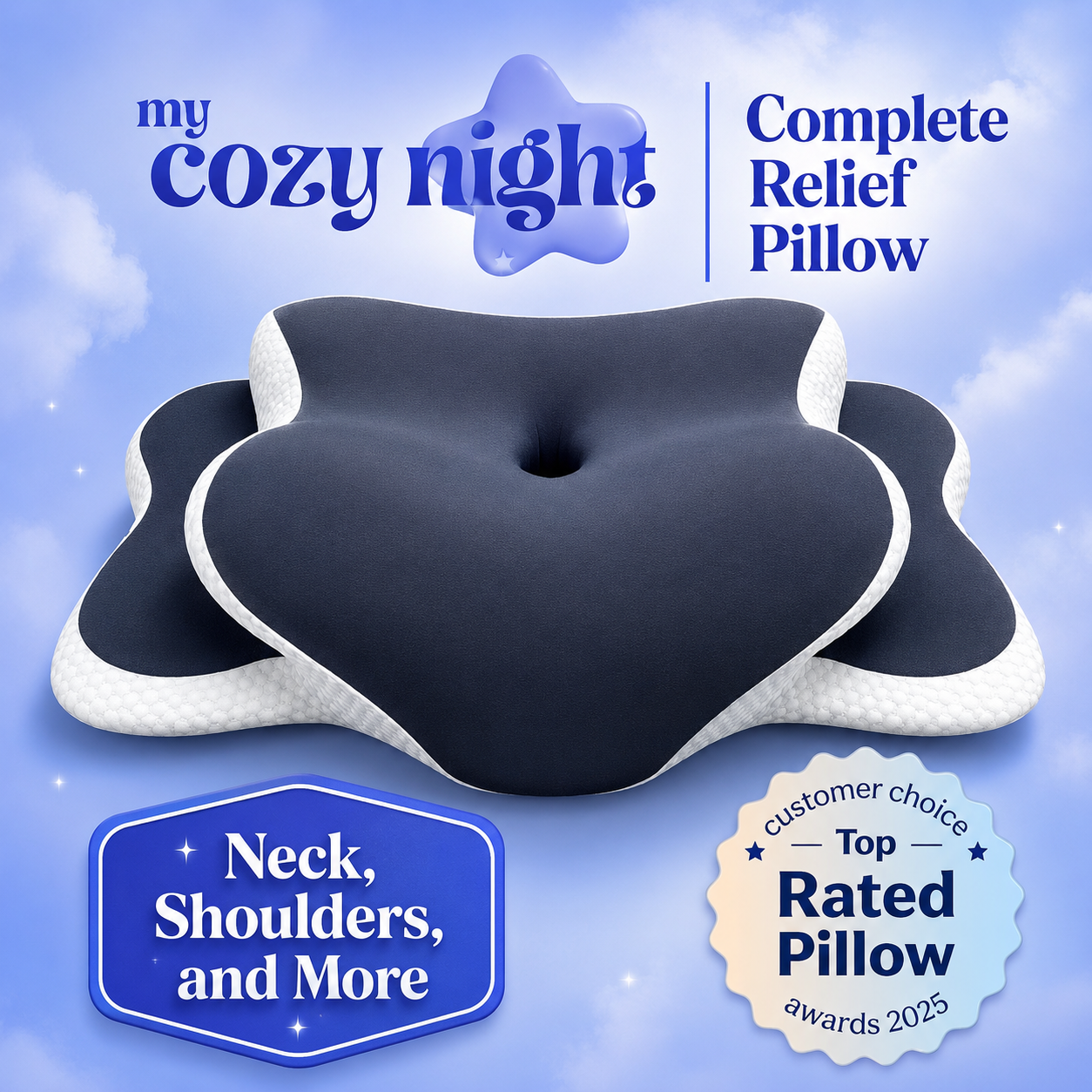 Cozy Ultra Contour Relief Pillow